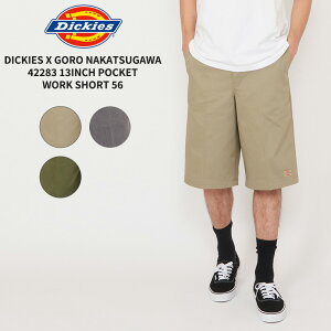 �f�B�b�L�[�Y Dickies �����Y �V���[�g�p���c Dickies x GORO NAKATSUGAWA 42283 13INCH POCKET WORK SHORT 56 �n�[�t�p���c �V���[�c DS2010