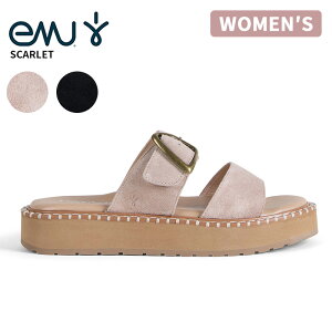 �G�~���[ ���f�B�[�X �{�v �R���t�H�[�g�T���_�� EMU �X�J�[���b�g Scarlet �N�b�V�����T���_�� �t�V���[�Y W13267