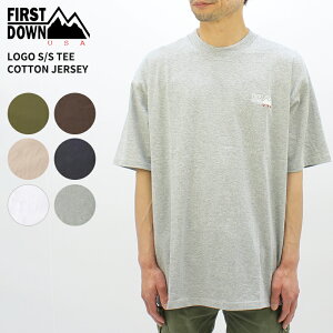 �t�@�[�X�g�_�E�� ���� T�V���c First Down �R�b�g���W���[�W�[�����|�C���g���S T�V���c LOGO S/S TEE COTTON JERSEY �����Y �J�b�g�\�[ �g�b�v�X f401004 �l�R�|�X��������