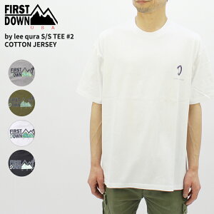 �t�@�[�X�g�_�E�� ���� T�V���c First Down �R�b�g���W���[�W�[ T�V���c by lee qura S/S TEE #2 COTTON JERSEY �����Y �J�b�g�\�[ �g�b�v�X f401007