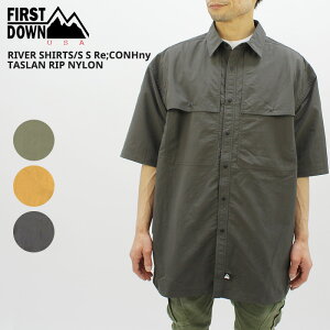 �t�@�[�X�g�_�E�� First Down ���o�[�V���c ���� RIVER SHIRTS/S S Re;CONHny TASLAN RIP NYLON �����Y �����V���c f491003