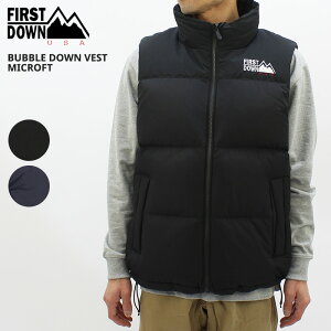 �t�@�[�X�g�_�E�� First Down �o�u���_�E���x�X�g �}�C�N���t�g BUBBLE DOWN VEST MICROFT �����Y �A�E�^�[ f542002