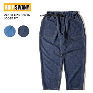 �O���b�v�X���j�[ �����Y ���C�h�e�[�p�[�h�p���c GRIP SWANY �f�j�����C�N �p���c ���[�Y�t�B�b�g DENIM-LIKE PANTS LOOSE FIT �{�g���X GSMP-068