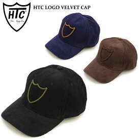 【ポイント5～10倍】エイチティーシー ハリウッドトレーディングカンパニー HTC HTC LOGO VELVET CAP ロゴ コーデュロイ ベースボールキャップ 帽子 ヨーロッパライン [BB]