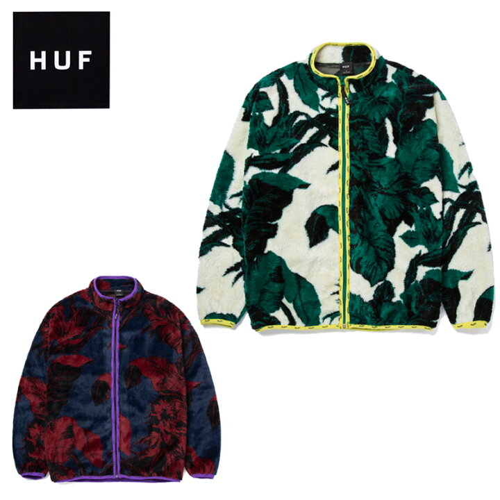 楽天市場】ハフ HUF SATIVA FLORAL FULL ZIP SHERPA シェルパ 