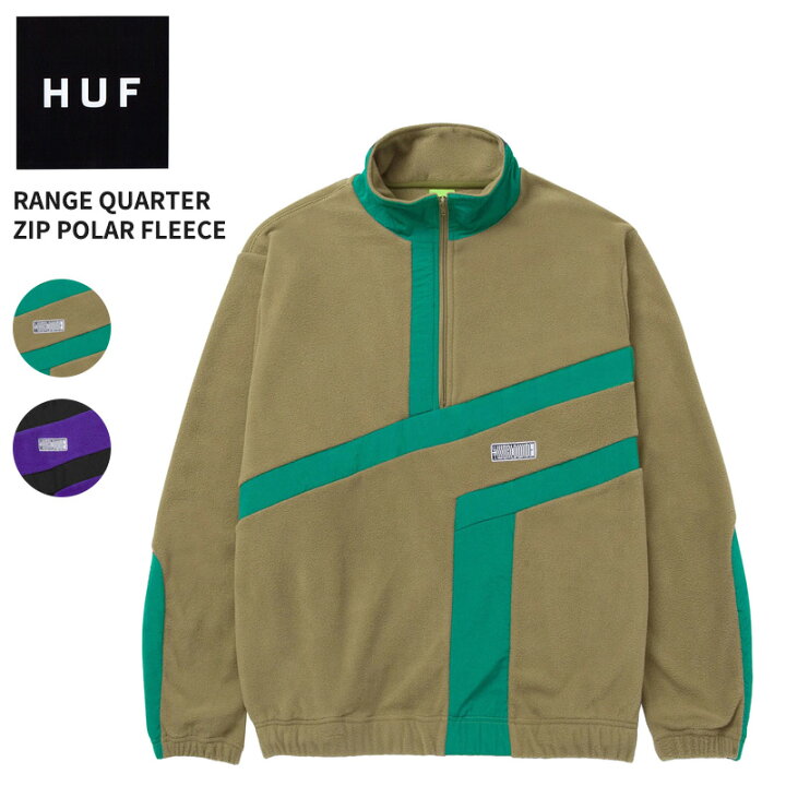 楽天市場】ハフ HUF RANGE QUARTER ZIP POLAR FLEECE クォーター 
