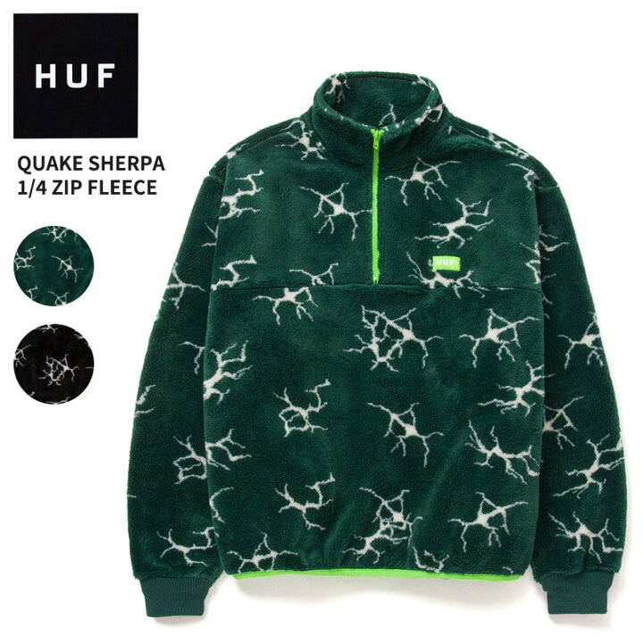 楽天市場】ハフ HUF QUAKE SHERPA 1 4 ZIP FLEECE フリース ハーフ 