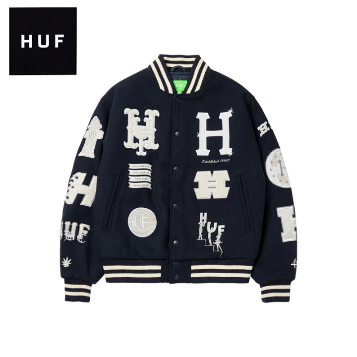 楽天市場】ハフ HUF 20 YEAR CLASSIC H VARSITY JACKET バーシティー  