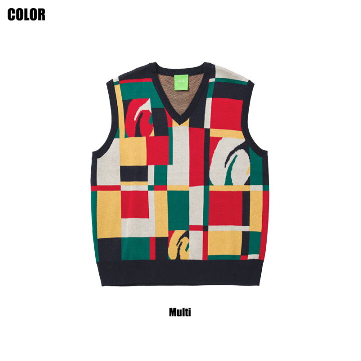 楽天市場】ハフ HUF SLOANE SWEATER VEST ニットベスト セーター 