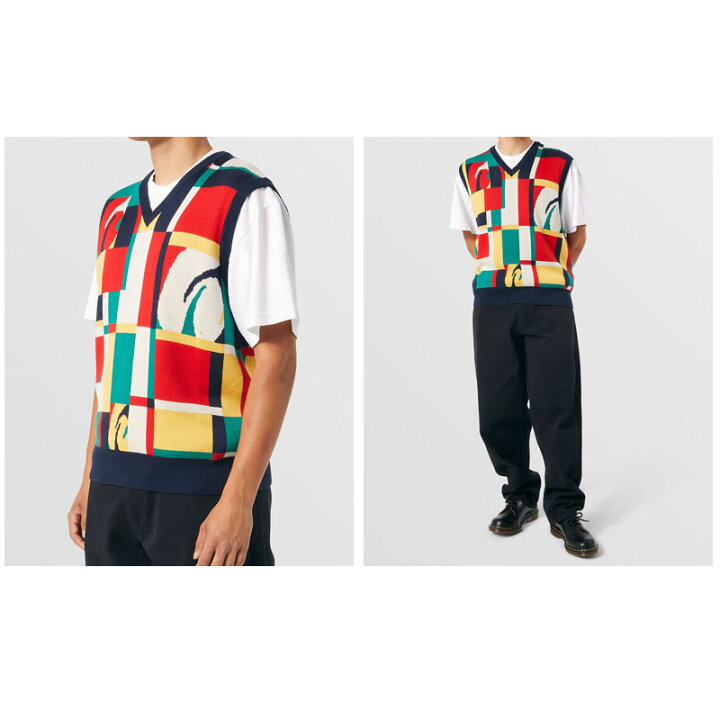 楽天市場】ハフ HUF SLOANE SWEATER VEST ニットベスト セーター 