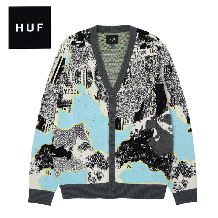 楽天市場】ハフ HUF MASHUP CARDIGAN SWEATER ニット カーディガン 