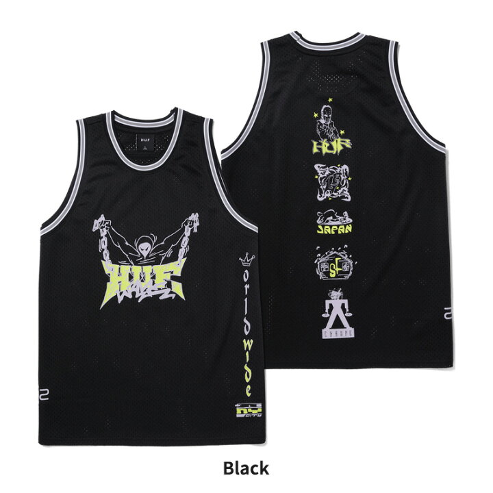 楽天市場】ハフ HUF ZINE MESH BASKETBALL JERSEY トップス 