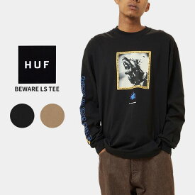 ＼SUPER SALE／ハフ Tシャツ HUF BEWARE LS TEE 長袖Tシャツ ロングスリーブTシャツ ロンT トップス カットソー メンズ 父の日