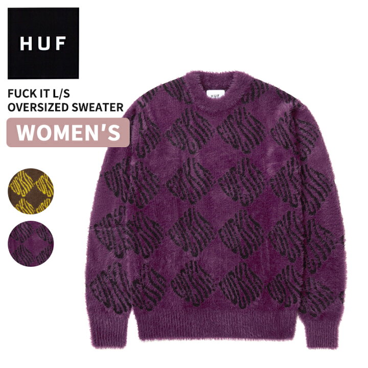 楽天市場】ハフ HUF FUCK IT L/S OVERSIZED SWEATER オーバーサイズ 
