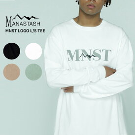 ＼P5-10倍／マナスタッシュ Tシャツ MANASTASH MNST LOGO L/S TEE ロゴ ロングスリーブTシャツ トップス 長袖Tシャツ ロンT 父の日