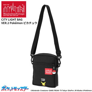 �}���n�b�^���|�[�e�[�W �|�P���� �V�����_�[�o�b�O �΂߂��� Manhattan Portage City Light Bag Ver.2 Pok?mon �s�J�`���E MP1403PL2BPPIKACHU ���f�B�[�X �����Y