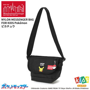 �}���n�b�^���|�[�e�[�W �|�P���� �L�b�Y �V�����_�[�o�b�O �΂߂��� Manhattan Portage Nylon Messenger Bag for Kids Pok?mon �s�J�`���E MP1602FZP2PIKACHU �q���p