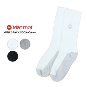�}�[���b�g �C�� �g���b�L���O �\�b�N�X MARMOT 3P�p�b�N MMW 3PACK SOCK-Crew- �����Y 3���Z�b�g �N���[�� ���u�\�b�N�X tssuk401