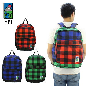 ���C �����b�N �o�b�N�p�b�N MEI �`�F�b�N ���Q�b�W�h �p�b�N L CHECK RUGGED PACK L mei-000-182121