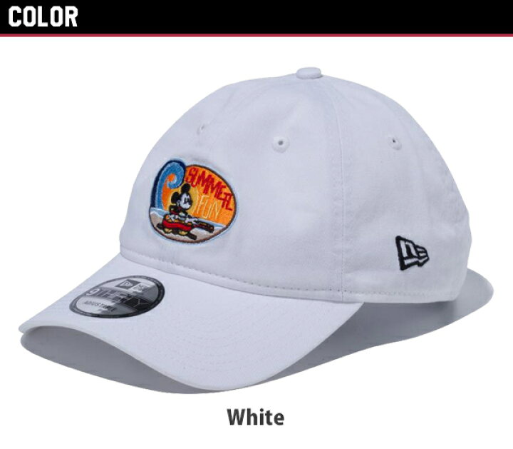 楽天市場 ニュー エラ New Era 9thirty ディズニー Summer Fun ミッキーマウス White キャップ 帽子 男性用 ポイント5倍 国内正規品 Neo Globe