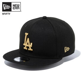 ニューエラ メンズ MLB キャップ レディース 帽子 NEW ERA 9FIFTY ロサンゼルス・ドジャース ブラック × ゴールド 黒 ブラック 帽子 MLB 14524964