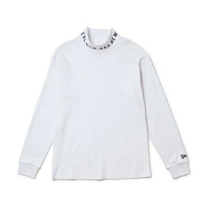 ニューエラ ゴルフウエア レディース トップス NEW ERA Women's 長袖 ハイネック ウォーム Tシャツ ジャカードロゴ オフホワイト 14669810