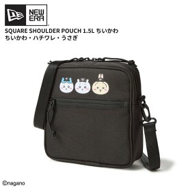 ニューエラ ちいかわ ショルダーバッグ ミニショルダー NEW ERA スクエアショルダーポーチ 1.5L ちいかわ・ハチワレ・うさぎ ブラック 14864480