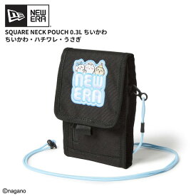 ニューエラ ちいかわ ショルダーバッグ NEW ERA スクエアネックポーチ 0.3L ちいかわ・ハチワレ・うさぎ ブラック サコッシュ 14864481 ネコポス送料無料