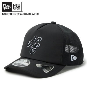 �j���[�G�� �S���t �����Y �ʋC�� ���b�V���L���b�v �X�q ���f�B�[�X NEW ERA 9FORTY A-Frame APEX �N���V�b�N���S �u���b�N �R�� 14869060