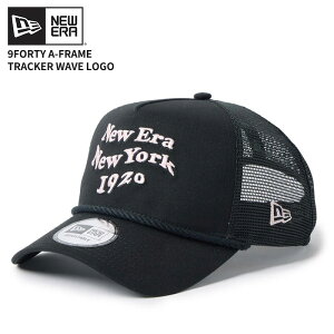 �j���[�G�� �����Y ���b�V���L���b�v �X�q ���f�B�[�X NEW ERA 9FORTY A-Frame�g���b�J�[ Wave Logo �u���b�N �X�i�b�v�o�b�N 14744862