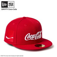 ニューエラ メンズ コラボキャップ レディース 帽子 NEW ERA 59FIFTY Coca-Cola コカ・コーラ スカーレッ…