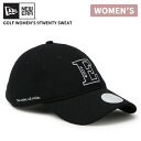 ニューエラ レディース ゴルフキャップ スウェット地 NEW ERA Women's 9TWENTY スウェット イーグル ブラック 帽子 ロ…