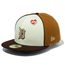 【ポイント5倍以上】ニュー エラ NEW ERA 59FIFTY St. Valentine's Day デトロイト・タイガース クローム / トーステッドピーナッツ MLB キャップ 帽子 男性 [BB]