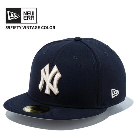 【ポイント5倍以上】ニュー エラ NEW ERA 59FIFTY Vintage Color ニューヨーク・ヤンキース ネイビー キャップ 帽子 [BB]