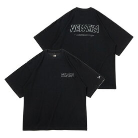 【ポイント5～10倍】ニュー エラ NEW ERA 半袖 オーバーサイズド パフォーマンス Tシャツ Word Mark Logo ブラック × グレー パフォーマンス アパレル トップス カットソー [AA-3]