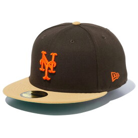 ＼P5-10倍／ニューエラ キャップ NEW ERA 59FIFTY Powered by GORO NAKATSUGAWA（min-nano）ニューヨーク・メッツ ブラウンスウェード ブロンズバイザー 帽子 父の日