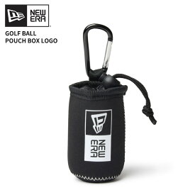 ニューエラ ゴルフ ボールケース NEW ERA ボールポーチ ボックスロゴ ブラック ゴルフ用品 14393715 ネコポス送料無料