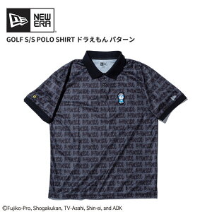 ニューエラ 半袖 ポロシャツ メンズ NEW ERA ドラえもん パターン ブラック 黒 トップス メンズ 春 夏 S M L XL XXL 14520736