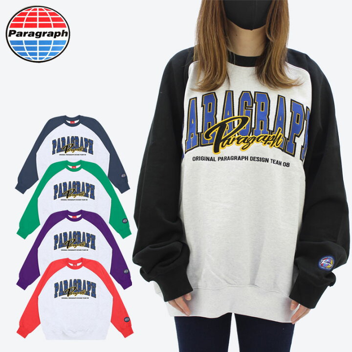楽天市場】パラグラフ paragraph COLOR RAGLAN SWEAT NO.008 NO.8 
