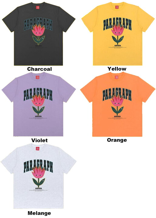 楽天市場】パラグラフ 半袖Tシャツ paragraph TULIP T-SHIRT NO.033 NO 