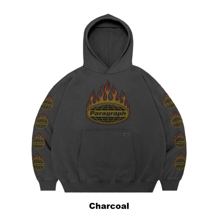 楽天市場】パラグラフ paragraph FIRE FRAME LOGO WASH HOODIE NO.08 