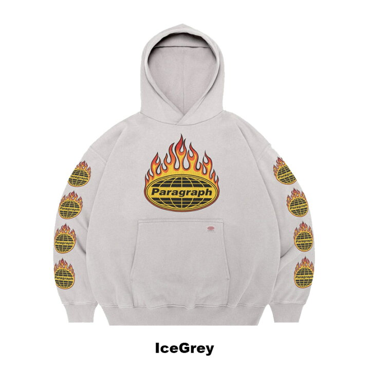 楽天市場】パラグラフ paragraph FIRE FRAME LOGO WASH HOODIE NO.08 