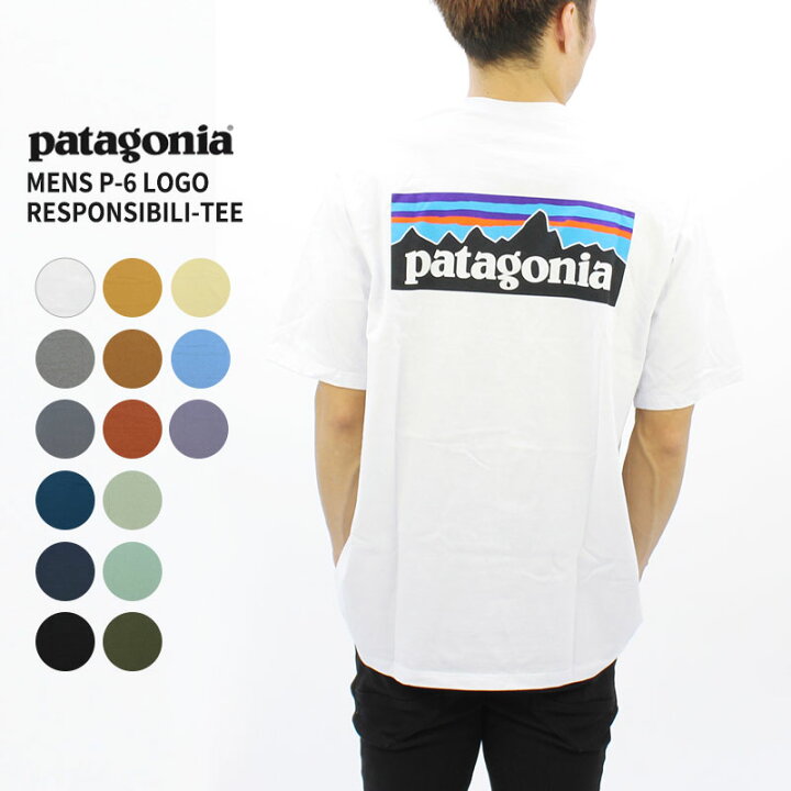 楽天市場 パタゴニア Patagonia メンズ P 6 ロゴ レスポンシビリティー S Sl Mens P 6 Logo Responsibili Tee メンズ 半袖 Tシャツ Neo Globe