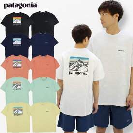 【4/23まで店内全品P5倍以上！】パタゴニア patagonia メンズ ライン ロゴ リッジ ポケット レスポンシビリティー S/SL Mens Line Logo Ridge Pocket Responsibili-Tee 半袖 Tシャツ メンズ [AA]