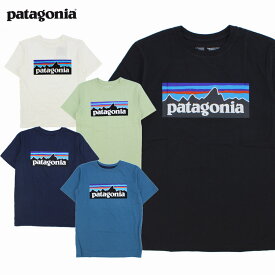 【セール中P5倍以上】パタゴニア patagonia キッズ リジェネラティブ オーガニック サーティファイド コットン P-6ロゴ Tシャツ S/SL Kids Regenerative Organic Certified Cotton P 6 Logo T-shirt 子供 半袖 Tシャツ [AA]