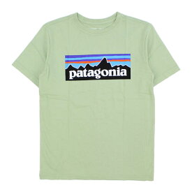 【ポイント5倍以上】パタゴニア patagonia キッズ リジェネラティブ オーガニック サーティファイド コットン P-6ロゴ Tシャツ S/SL Kids Regenerative Organic Certified Cotton P 6 Logo T-shirt 子供 半袖 Tシャツ [AA]