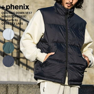vX tFjbNX Y _ExXg + phenix LeBO _ExXg QUILTING DOWN VEST / WINDSTOPPER(R) v_Ng BY GORETEX LABS AE^[