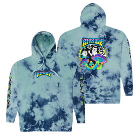 【ポイント5倍以上】リップンディップ RIPNDIP Psychedelic Garden Hoodie Navy Aqua Lightning Wash スウェット フード プルオーバー パーカー 男性 メンズ [AA]