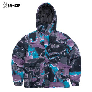 ���b�v���f�B�b�v RIPNDIP Ultralight Beam Puffer Jacket Multi ���� �W���P�b�g �A�E�^�[ �j�� �����Y rnd9504