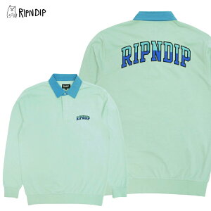 ���b�v���f�B�b�v RIPNDIP Team Spirit Long Sleeve Rugby Sage ���O�r�[�V���c ���K�[�V���c �J�b�g�\�[ ���� �j�� �����Y rnd9510